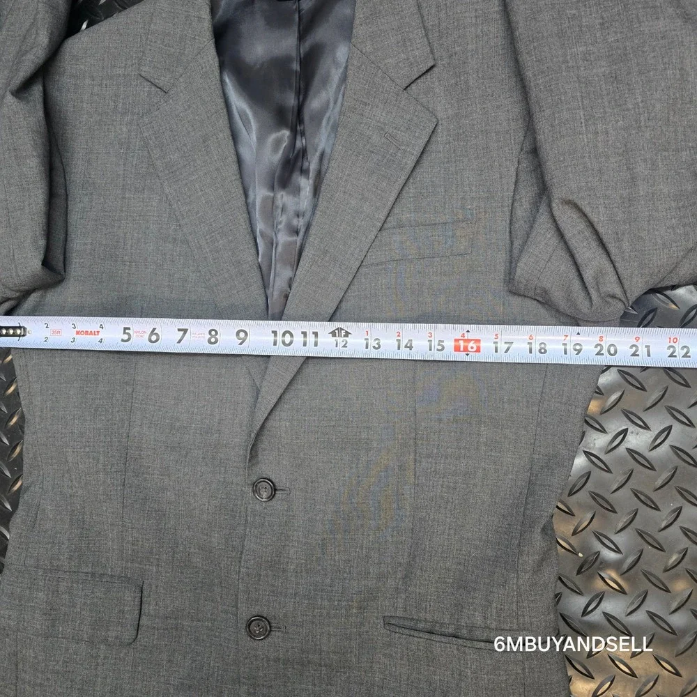 Jos. A. Bank Mens‎ Grey 100% Wool 2-Button Blazer Sport Coat Jacket 39R